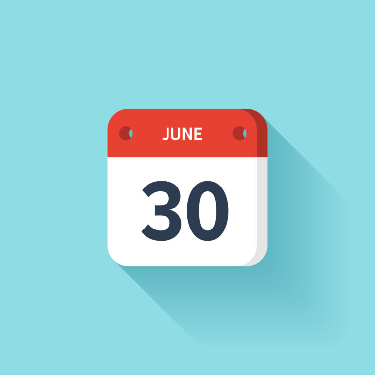 June 30 Calendar page